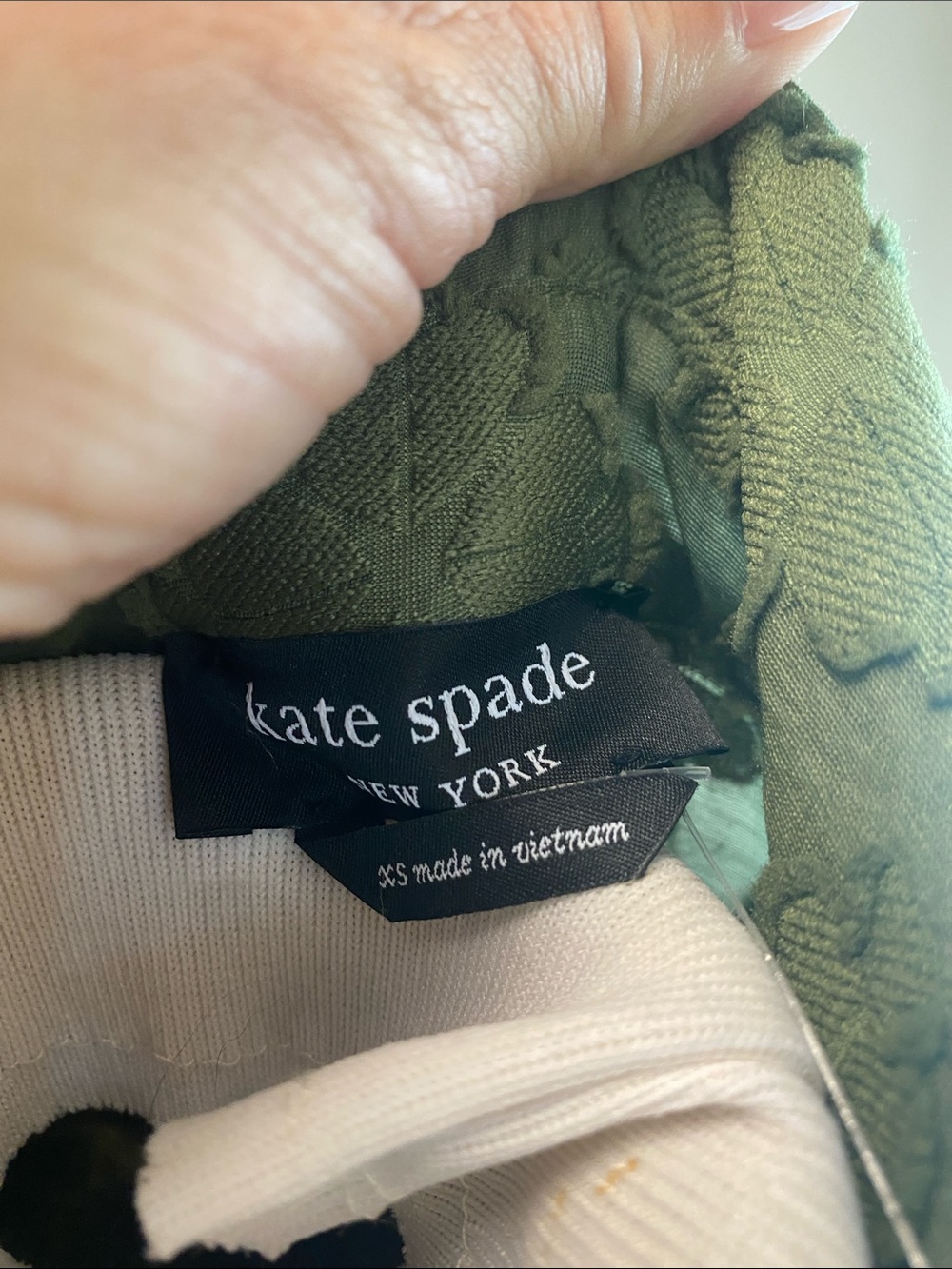 kate spade Olive Green Lace Belted Midi Dress - Picture 2 of 11